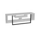 Decorotika Asal 120 Cm Wide Modern Tv Unit For Tvs Up To 51"- White And Black