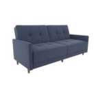 Andora Sprung Seat Sofa Bed Linen Navy Blue