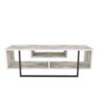 Decorotika Asal 120 Cm Wide Modern Tv Unit For Tvs Up To 51" - Ephesus And Black