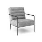 Alphason Bookham Accent Chair Grey Velvet