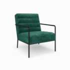Alphason Bookham Accent Chair Green Velvet