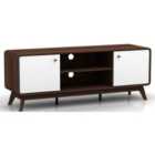 Loft24 Cassie 2 Door Tv Stand Walnutwhite