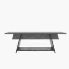 Decorotika Lanca 120 Cm Tv Unit Media Centre Tv Stand Tv Cabinet Up To 55" - Black Marble Effect