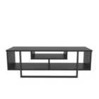 Decorotika Asal 120 Cm Wide Modern Tv Unit For Tvs Up To 51" - Bendire And Black