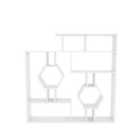 Decorotika Tamara Geometric Unique Bookcase Bookshelf Shelving Unit - White