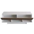 Decorotika - Celestia 120 Cm Tv Stand Tv Unit With Cabinets And Shelves - White And Walnut