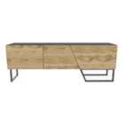Decorotika Parla Tv Unit For Tvs Up To 60 Inches - Black And Oud And Black