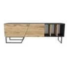 Decorotika Linossa Tv Unit For Tvs Up To 60'' - Black And Oud And Black
