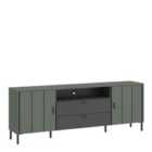 Furniture To Go Arundel Tv Cabinet 2 Door 2 Drawer 173cm Wide 65cm High In Green/Grey