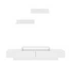 Decorotika Lusi 180 Cm Tv Unit With Shelves For Tvs Up To 71" - White