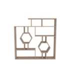 Decorotika Tamara Geometric Unique Bookcase Bookshelf Shelving Unit - Cordoba