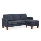 Ng Novogratz Bowen Sectional Sofa Blue