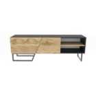 Decorotika Denasse Tv Unit For Tvs Up To 60 Inches - Black And Oud And Black