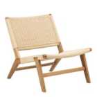 Furniture To Go Carson Lounge Chair In Off White And Oak