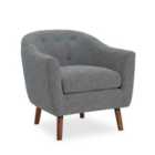 Brie Accent Chair Grey Linen