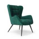 Alphason Dalton Accent Chair Green Velvet