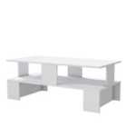 Decorotika Evans 120 Cm Coffee Table For Home And Office - White
