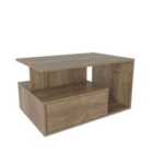 Decorotika - Mana Coffee Table With Storage Cabinet - Walnut