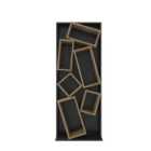 Decorotika Carmen Bookcase Bookshelf With 6 Shelves - Black And Oud
