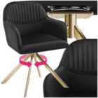 Tectake Lona Armchair Black And Gold