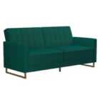 Ng Novogratz Skylar Sofa Bed Velvet Green