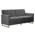 Ng Novogratz Skylar Sofa Bed Velvet Grey