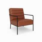 Alphason Bookham Accent Chair Rust Pu