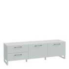 Furniture To Go Sali 2 Door 2 Drawer Tv Unit In Light Grey