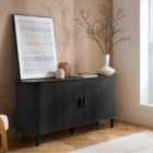 Birlea Axel 2 Door Fluted Sideboard - Black