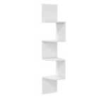 Decorotika Desaldo Corner Wall Shelf Wall Mounted Shelving Unit - White