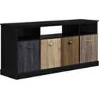 Mercer Tv Console Multicolour Doors 60" Black
