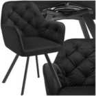 Tectake Lucia Armchair Black