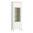 Furniture To Go Lazio Vitrin 1 Door In Alpine White/White Gloss