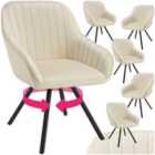 Tectake Snug Armchair Cream Set Of 6