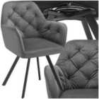Tectake Lucia Armchair Anthracite