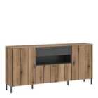 Furniture To Go Arundel Sideboard 2 Door 1 Flap 1 Drawer In Oak/Grey