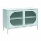 Luna W Acc Cab 2D Fluwed Glass Skyblue