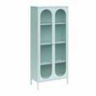 Luna T Acc Cab 2D Fluted Glass Skyblue