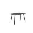 Monza Table 120 Fishbone Greyoak/Black
