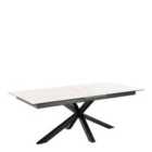 Furniture To Go Heaven Extendable Dining Table With Ceramic White Top 200cm