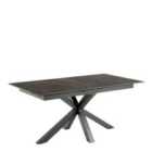 Furniture To Go Heaven Extendable Dining Table With Ceramic Black Top 168cm