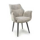 2 X Baltimore Tweed Toffee Swivel Dining Chairs