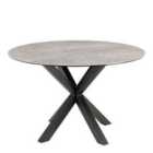 Furniture To Go Heaven Round Dining Table With Ceramic Grey Top