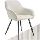 Tectake Marilyn Dining Chair Cream And Black
