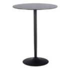 Furniture To Go Malta Ceramic Round Bar Table In Matt Black