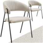 Tectake Bedano Dining Chair Grey Set Of 2