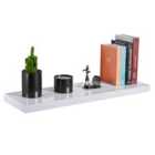 Innoteck 80cm High Gloss White Floating Wall Shelf