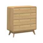 Loft24 Cassie 4 Drawer Dresser Oak