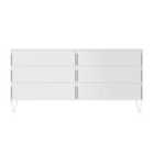 6 Drawer Chest White Bedroom Room Furniture