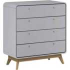 Loft24 Cassie 4 Drawer Chest Grey